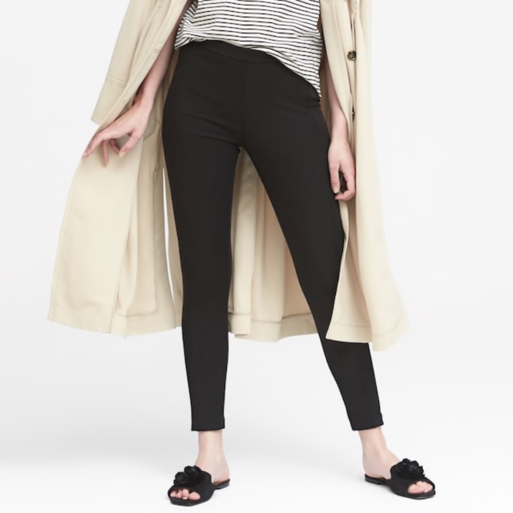 Banana Republic Devon legging pant, charcoal gray